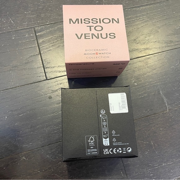 🆕swatch × omega bioceramic moonswatch mission to venus pink watch - Picture 8 of 9